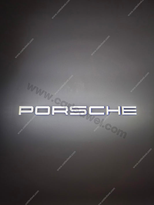 2x Projecteurs de porte Led compatible pour PORSCHE (Letter)